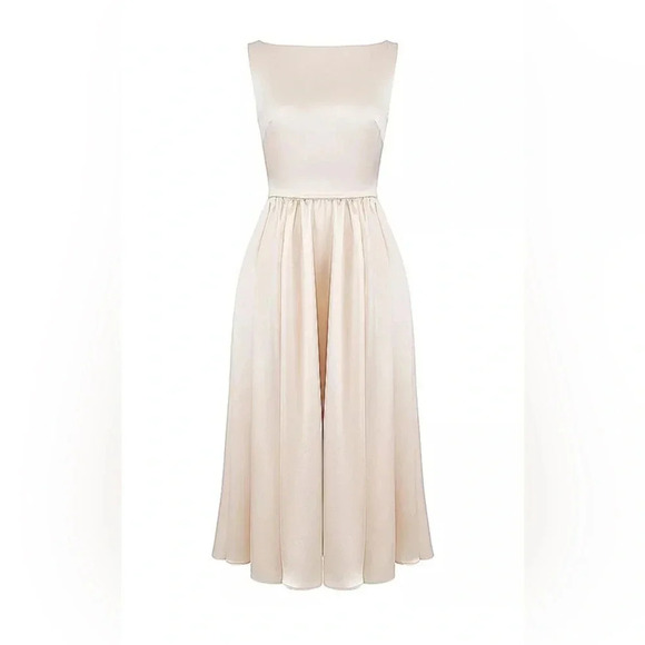 HOUSE OF CB 'Shayla' Vintage Cream Midi Dress - Picture 4 of 5